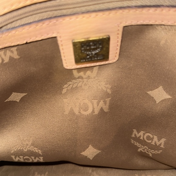 MCM Cream & Black Monogram Duffel Shoulder Bag - Picture 12 of 12